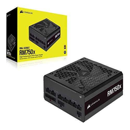 Corsair RMX Series (2021), RM750x, 750 Watt, Gold, Fully Modular Power Supply