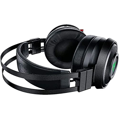 RAZER Nari Ultimate Wireless 7.1 Surround Sound Gaming Headset: THX Audio & Haptic Feedback - Auto-Adjust Headband - Chroma RGB - Retractable Mic - For PC, PS4 (Renewed)