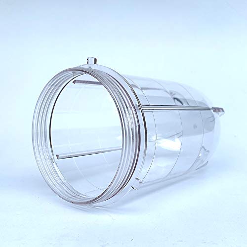 Veterger Replacement Parts 16 Ounce Tall Jar Cups,Compatible with Original Magic Bullet Blender Juicer MB1001 250W (2 Pack)