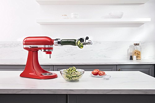 KitchenAid Spiralizer Plus Attachment with Peel, Core and Slice, Silver