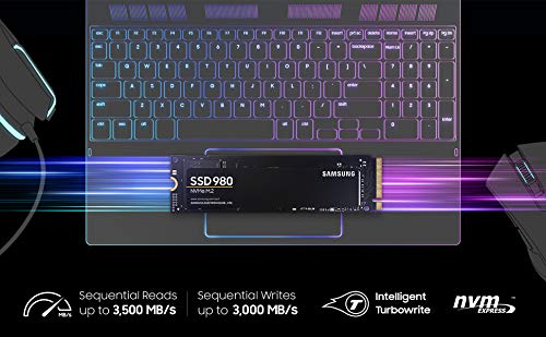 Disco Sólido SSD Samsung Electronics (MZ-V8V500B/AM) 980 SSD de 500GB - M.2 NVMe Interface Unidad de estado sólido interna con tecnología V-NAND
