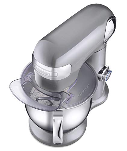 Cuisinart SM-50BC 5.5-Quart Stand Mixer, Brushed Chrome, Silver Lining
