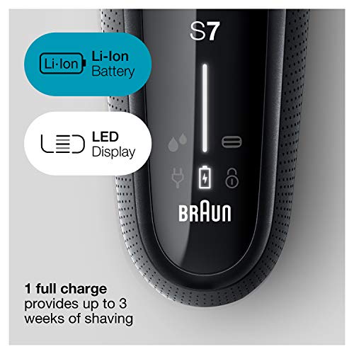 Braun Electric Razor for Men, Series 7 7085cc 360 Flex Head Electric Shaver with Beard Trimmer, Rechargeable, Wet & Dry, 4in1 SmartCare Center and Travel Case