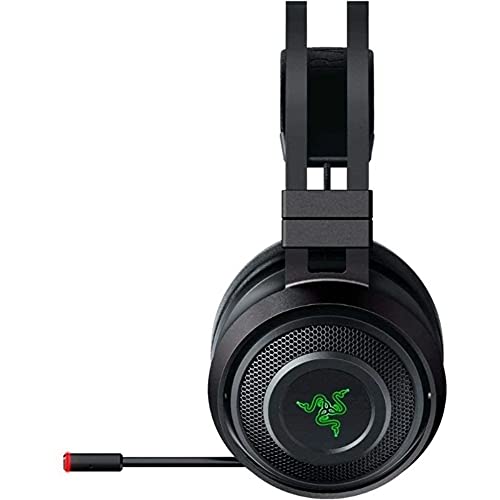 RAZER Nari Ultimate Wireless 7.1 Surround Sound Gaming Headset: THX Audio & Haptic Feedback - Auto-Adjust Headband - Chroma RGB - Retractable Mic - For PC, PS4 (Renewed)