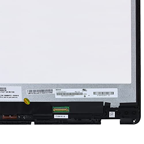 NUOLAISUN LCD Screen Replacement for ASUS Vivobook Flip 14 TP410 TP410U TP410UA TP410UR TP410UF LCD Screen Display Touch Digitizer + Bezel Assembly