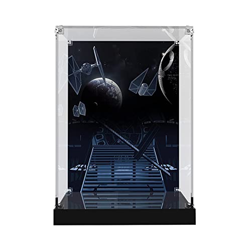LMTIC Acrylic Display Case for Lego Darth Vader Helmet 75304 Collectible Building Toy Display Cases for Lego 75304 Collectibles Display Box Storage,Dust-Free,Clear(Only Display Box)