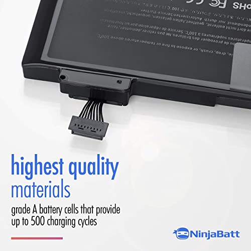 NinjaBatt Battery A1278 A1322 for Apple MacBook Pro 13" [Mid 2012 2010 2009 Early 2011 Late 2011] - Long Lasting [63.5Wh/10.95v]
