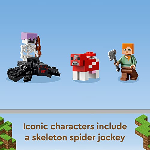 LEGO Minecraft The Mushroom House 21179 Building Kit; Toy House Playset; Great Gift for Kids and Players Aged 8+ (272 Pieces)