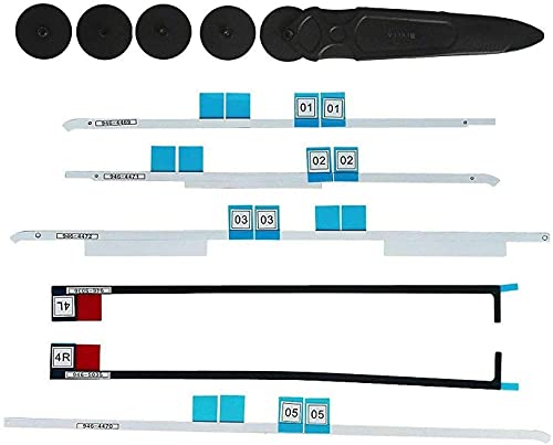 NUOLAISUN Screen Replacement LM215UH1(SD)(B1) for iMac 21.5" A1418 Mid 2017 EMC 3069 4K Retina LCD Display Screen Panel + Front Glass Cover with Adhesive