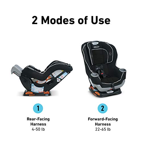 Graco Extend2Fit Convertible Car Seat | Ride Rear Facing Longer with Extend2Fit, Redmond, Amazon Exclusive