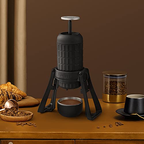 STARESSO Manual Espresso Machines, Portable Coffee Maker with Detachable Stand for Double Sharing