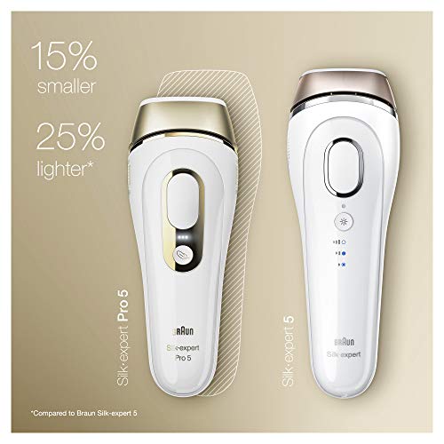 Braun IPL Hair Removal for Women, Silk Expert Pro 5 PL5137 with Venus Swirl Razor, FDA Cleared, Permanent Reduction in Hair Regrowth for Body & Face, Corded