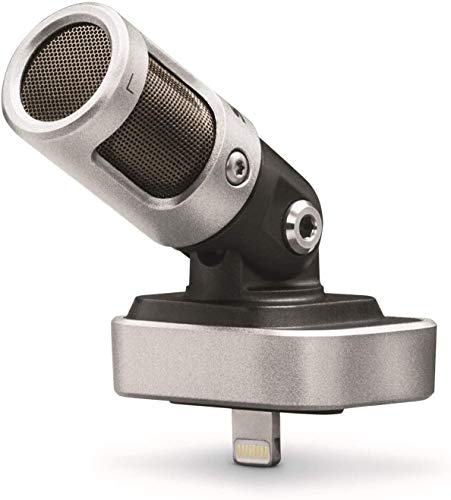 Shure MV88 Portable iOS Microphone for iPhone/iPad/iPod via Lightning Connector, Professional-Quality Sound, Digital Stereo Condenser Mic for Vloggers, Filmmakers, Music Makers and Journalists