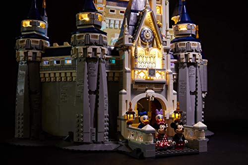 Deluxe LED Lighting Kit Fits Your Lego Disney Castle 71040 - (Lego Set is NOT Included!!!!!! Read: no Lego Brick Set Included)