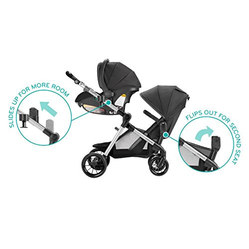 Evenflo Pivot Xpand Modular Travel System with SafeMax Infant Car Seat