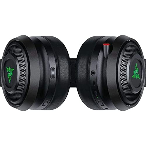 RAZER Nari Ultimate Wireless 7.1 Surround Sound Gaming Headset: THX Audio & Haptic Feedback - Auto-Adjust Headband - Chroma RGB - Retractable Mic - For PC, PS4 (Renewed)
