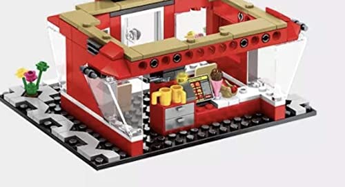 General Jim’s City Street Creator Sister Karen’s Fried Chicken Restaurant 282 Piece Toy Building Blocks Toy Bricks Set for Adults and Children