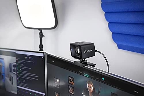 Elgato Facecam - 1080p60 Full HD Webcam for Video Conferencing, Gaming, Streaming, Sony Sensor, Fixed-Focus Glass Lens, Optimized for Indoor Lighting, Onboard Memory, Works with Zoom, Teams, PC/Mac