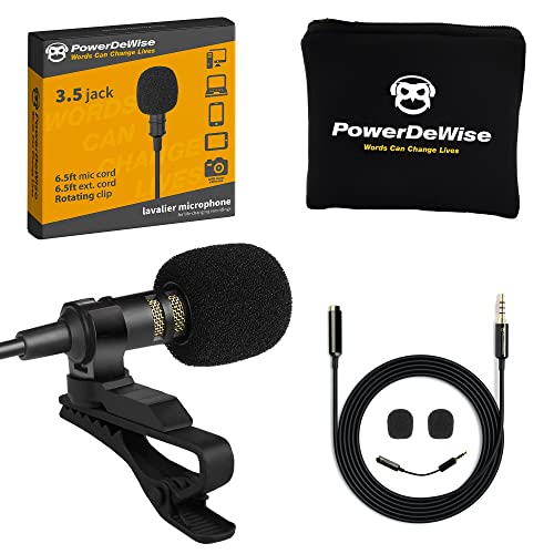 Micrófono Omnidireccional de Solapa Lavalier Profesional PowerDeWise