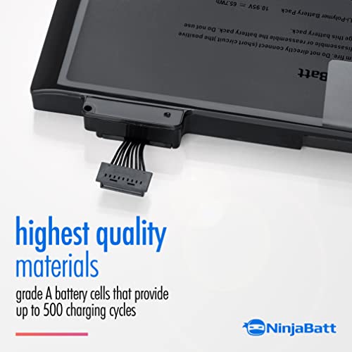 NinjaBatt Battery A1278 A1322 for Apple MacBook Pro 13" [Mid 2012 2010 2009 Early 2011 Late 2011] - High Performance [65.7Wh/10.95v]