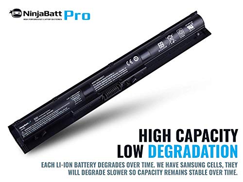 NinjaBatt Pro Battery for HP 800049-001 K104 800010-421 KI04 KIO4 HSTNN-LB6R 17-G121WM TPN-Q160 TPN-Q158 TPN-159 TPN-Q161 TPN-Q162 HSTNN-DB6T 800050-001 – Premium Cells [4 Cells/2600mAh/38Wh]