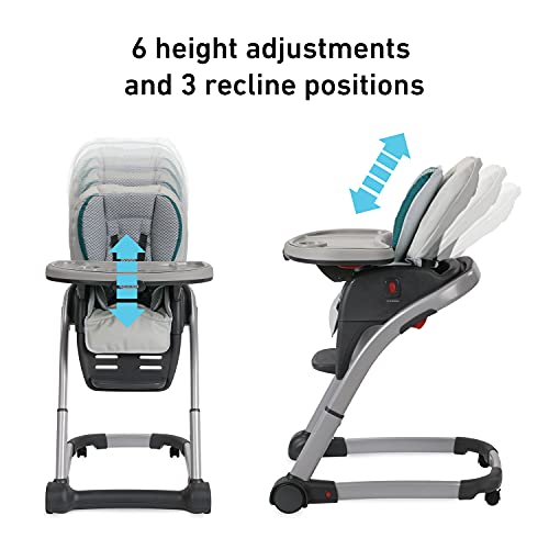 Graco Blossom 6 in 1 Convertible High Chair, Sapphire