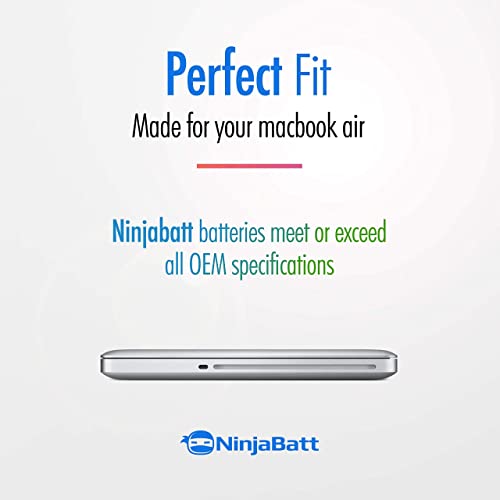 NinjaBatt Battery A1278 A1322 for Apple MacBook Pro 13" [Mid 2012 2010 2009 Early 2011 Late 2011] - Long Lasting [63.5Wh/10.95v]