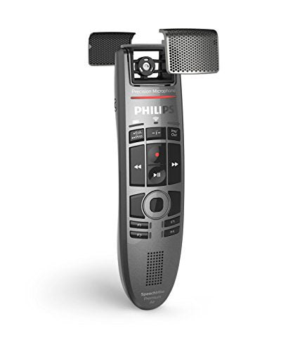 Philips SpeechMike Premium Air Wireless Dictation USB Microphone, Push-Button