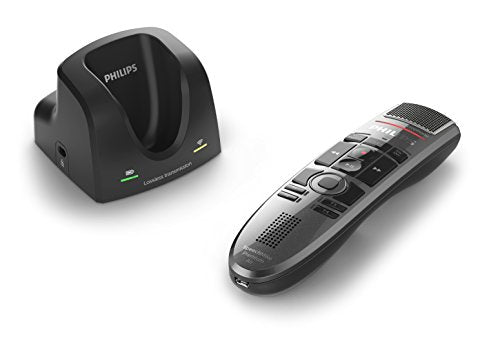 Philips SpeechMike Premium Air Wireless Dictation USB Microphone, Push-Button