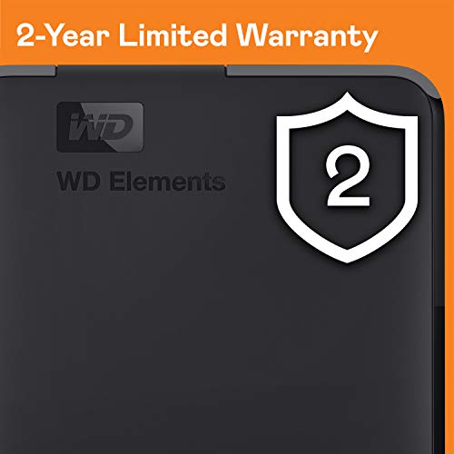WD 4TB Elements Portable External Hard Drive HDD, USB 3.0, Compatible with PC, Mac, PS4 & Xbox - WDBU6Y0040BBK-WESN