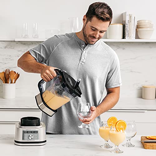 Ninja Foodi SS201 - Licuadora de potencia y procesador de alimentos 3 en 1, mezclador de masa y procesador de alimentos 1400WP smartTORQUE 6 preajustes Auto-iQ