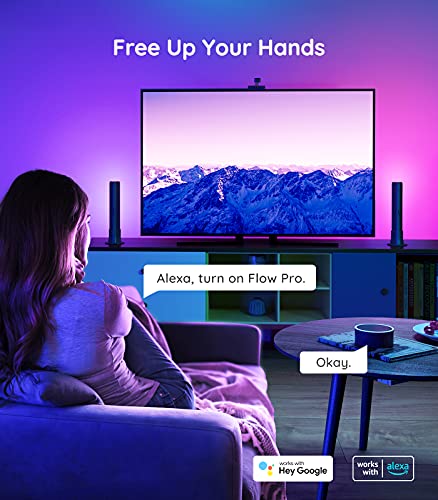 Govee LED Smart Light Bars with Camera, RGBIC Ambiance Backlights, Music Sync Kit Works with Alexa & Google Assistant, 12 Preset Modes LED Play Light Bar for 27-45 inch Gaming, PC, TV, Room
