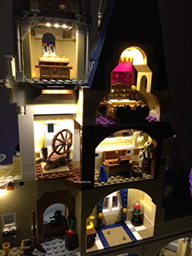 Deluxe LED Lighting Kit Fits Your Lego Disney Castle 71040 - (Lego Set is NOT Included!!!!!! Read: no Lego Brick Set Included)