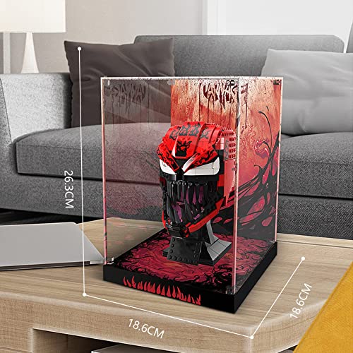 LMTIC Acrylic Display Case for Lego Spider-Man Carnage Building Kit 76199 Display Cases for Lego 76199 Collectibles Display Box Storage,Gifts for Lego Lover,Dust-Free,Clear (Only Display Box)