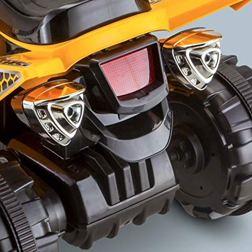 Kid Trax Caterpillar ATV Toddler Ride On Toy, 6 Volt Battery, 3-5 Years, Max Rider Weight of 60 lbs, Single Rider, CAT ATV (KT1349I)
