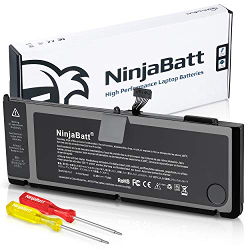 NinjaBatt Battery A1286 A1382 for Apple MacBook Pro 15" [ONLY for Early/Late 2011 2012] - Long Lasting [10.95V/77.5Wh]