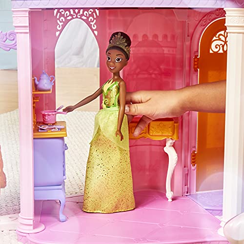 Disney Princess Ultimate Celebration Castle, 4 Feet Tall Doll House with Furniture and Accessories, Musical Fireworks Light Show, Toy for Girls 3 and Up
