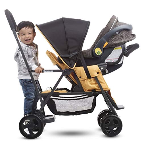 Joovy - Carriola Caboose Grafito con tándem para pararse, Carriola Doble