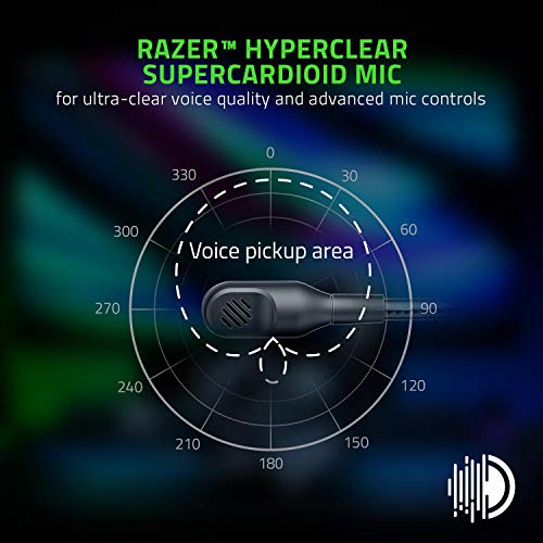 Razer BlackShark V2 Pro Wireless Gaming Headset: THX 7.1 Spatial Surround Sound - 50mm Drivers - Detachable Mic - for PC, PS5, PS4, Switch, Xbox One, Xbox Series X|S - Black