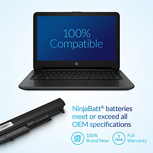 NinjaBatt Battery for HP 807956-001 HS03 HS04 807957-001 807611-421 HSTNN-LB6U HP Notebook 15-AY039WM 15-AY009DX 15-AY041WM 15-AY052NR 15-AF131DX TPN-I119 G4/G5 240 245 246 250 256 - High Performance