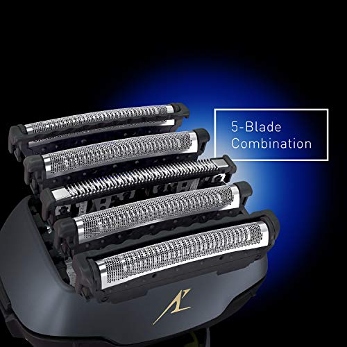 Panasonic Electric Razor for Men, Electric Shaver, ARC5 with Premium Automatic Cleaning and Charging Station, Wet Dry Shaver Men, Cordless Razor, with Pop-Up Trimmer ES-LV97-K, Black