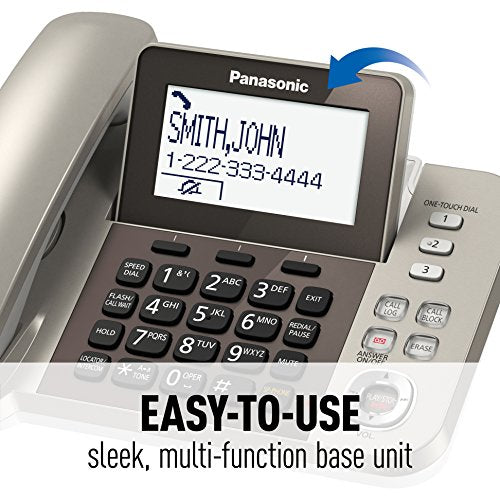 Teléfono fijo Panasonic KX-TGF350N dect, Champán