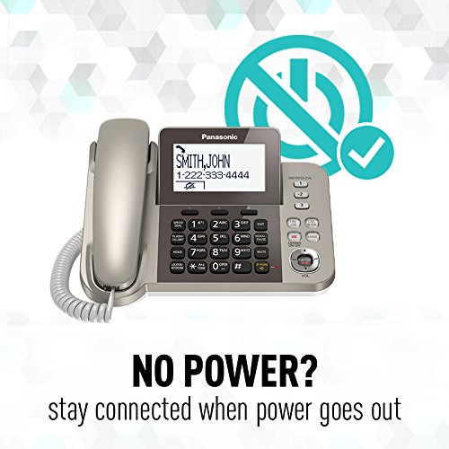 Teléfono fijo Panasonic KX-TGF350N dect, Champán