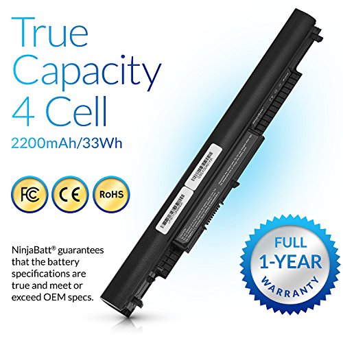 NinjaBatt Battery for HP 807956-001 HS03 HS04 807957-001 807611-421 HSTNN-LB6U HP Notebook 15-AY039WM 15-AY009DX 15-AY041WM 15-AY052NR 15-AF131DX TPN-I119 G4/G5 240 245 246 250 256 - High Performance