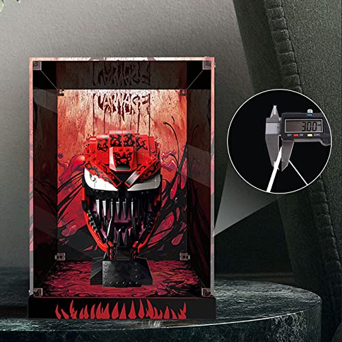 LMTIC Acrylic Display Case for Lego Spider-Man Carnage Building Kit 76199 Display Cases for Lego 76199 Collectibles Display Box Storage,Gifts for Lego Lover,Dust-Free,Clear (Only Display Box)