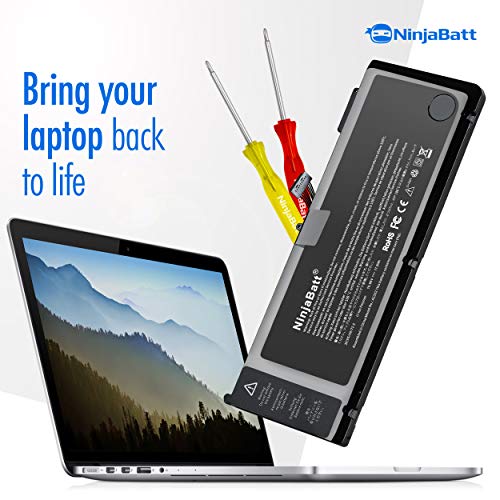 NinjaBatt Battery A1286 A1382 for Apple MacBook Pro 15" [ONLY for Early/Late 2011 2012] - Long Lasting [10.95V/77.5Wh]