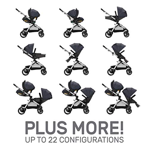 Evenflo Pivot Xpand Modular Travel System with SafeMax Infant Car Seat