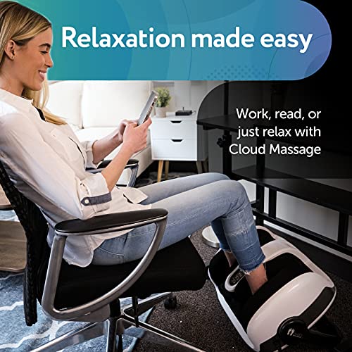 Cloud Massage Shiatsu Foot Massager Machine -Increases Blood Flow Circulation, Deep Kneading, with Heat Therapy -Deep Tissue, Plantar Fasciitis, Diabetics, Neuropathy