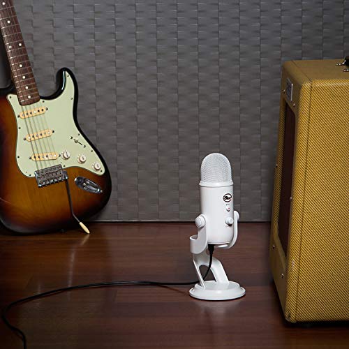 Blue Yeti USB Mic for Recording and Streaming on PC and Mac, Blue VO!CE Effects, 4 Pickup Patterns, Headphone Output and Volume Control, Adjustable Stand, Plug and Play – Black & Teal