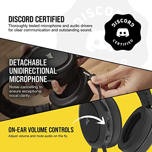 Corsair VOID Elite Surround Premium Gaming Headset with 7.1 Surround Sound  - Discord Certified - Works with PC, Xbox Series X, Xbox Series S, PS5,  PS4, Nintendo Switch - Carbon 